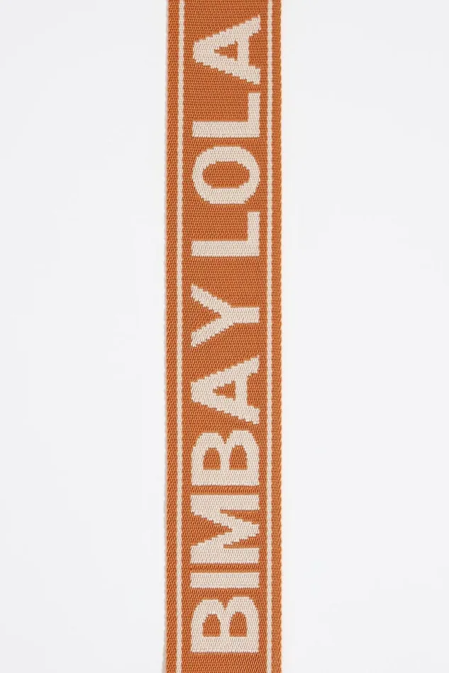Orange Logo Fabric Crossbody Strap Orange Women Bimba Y Lola Crossbody Straps Orange Logo Fabric Crossbody Strap Orange Women Bimba Y Lola Crossbody Straps