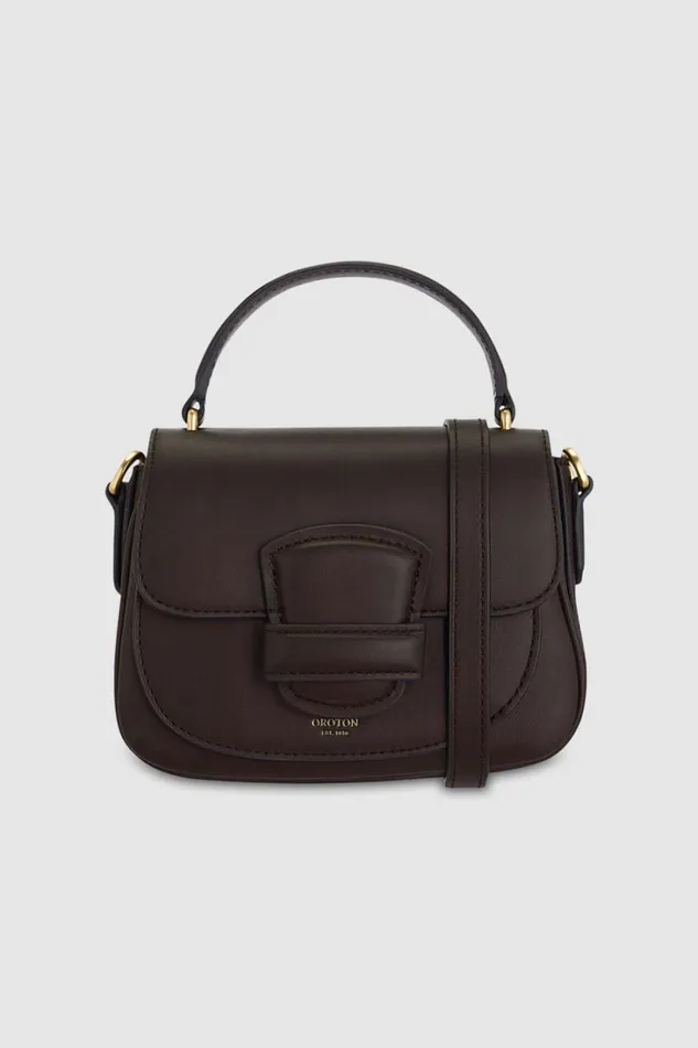 Oroton Carter Mini Day Bag Mahogany Women Mini Bags