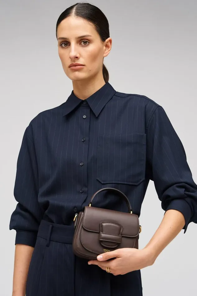 Oroton Carter Mini Day Bag Mahogany Women Mini Bags
