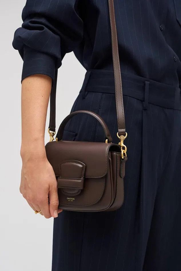 Oroton Carter Mini Day Bag Mahogany Women Mini Bags