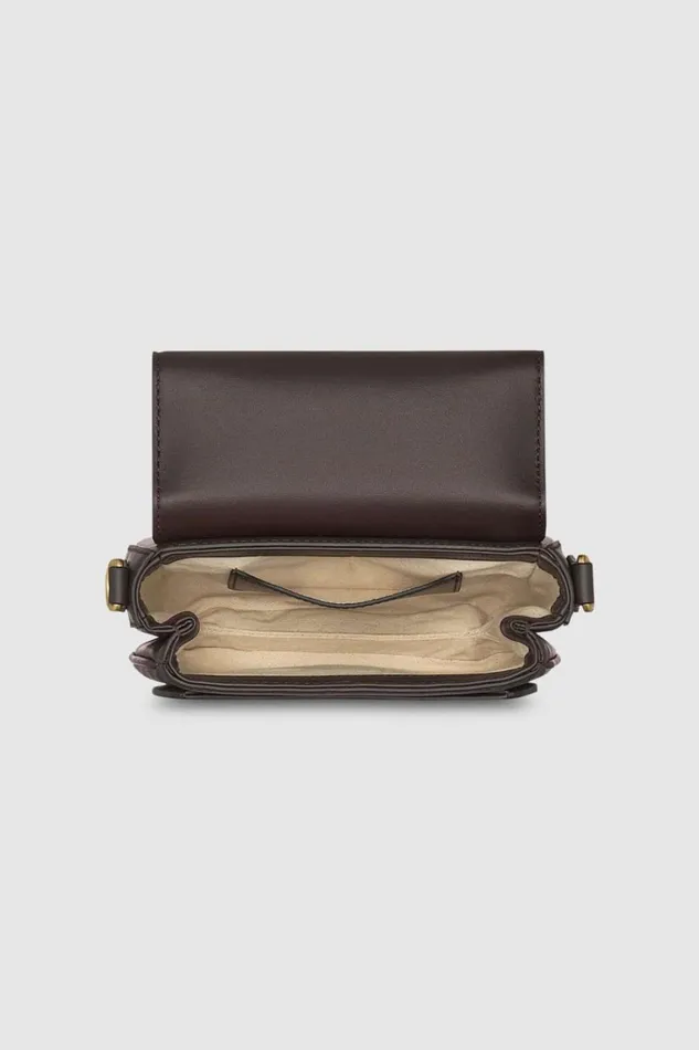 Oroton Carter Mini Day Bag Mahogany Women Mini Bags
