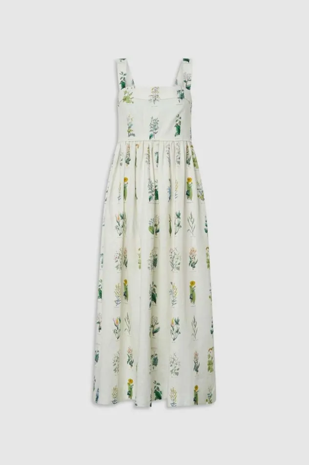 Oroton Greenhouse Floral Sundress Mist Women Dresses
