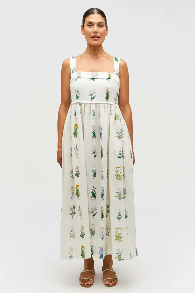 Oroton Greenhouse Floral Sundress Mist Women Dresses Oroton Greenhouse Floral Sundress Mist Women Dresses