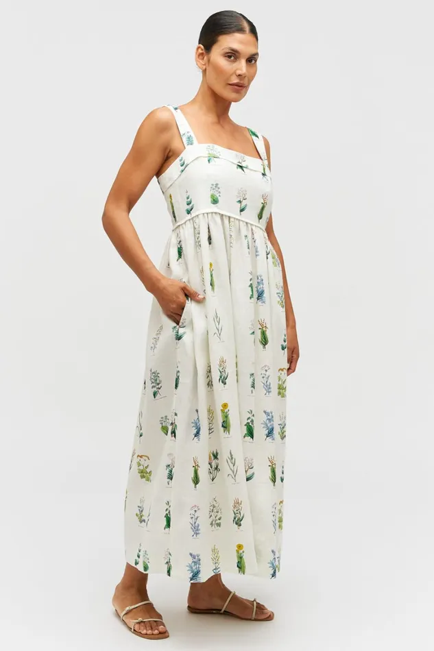 Oroton Greenhouse Floral Sundress Mist Women Dresses Oroton Greenhouse Floral Sundress Mist Women Dresses