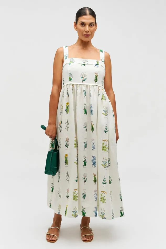 Oroton Greenhouse Floral Sundress Mist Women Dresses Oroton Greenhouse Floral Sundress Mist Women Dresses