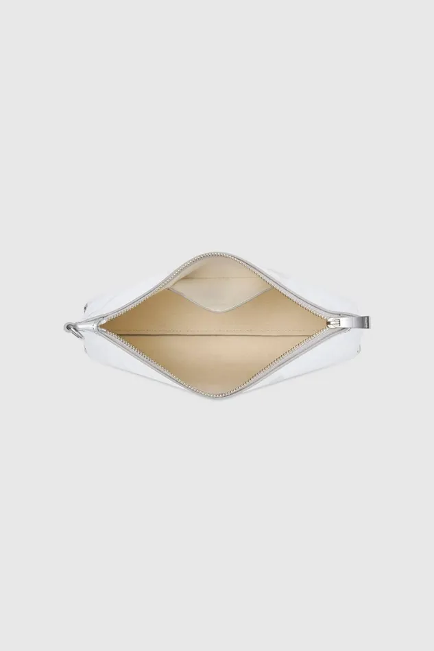 Oroton Gretel Metallic Pouch Silver Women Wallets Oroton Gretel Metallic Pouch Silver Women Wallets