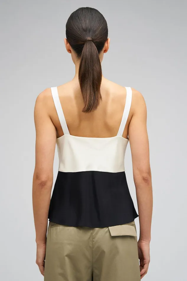 Oroton Mesh Flower Camisole Blackcream Women Tops Oroton Mesh Flower Camisole Blackcream Women Tops
