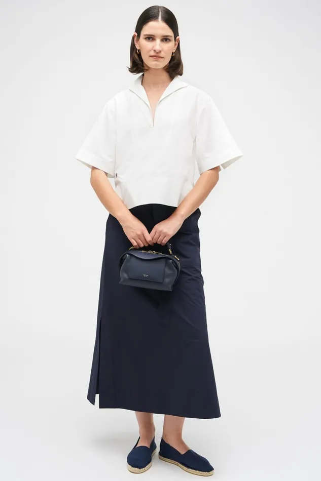 Oroton Sailor PopOver Shirt White Women Tops Oroton Sailor PopOver Shirt White Women Tops