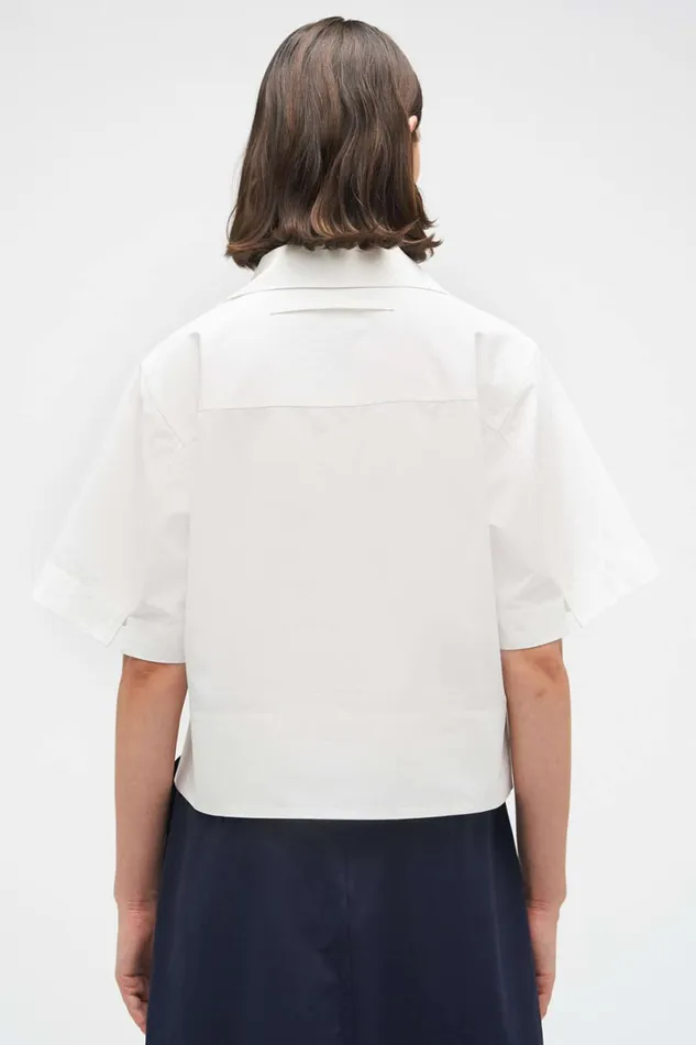 Oroton Sailor PopOver Shirt White Women Tops Oroton Sailor PopOver Shirt White Women Tops