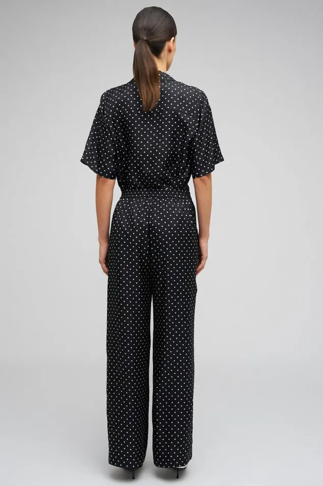 Oroton Spot Print Pj Pant Blackcream Women Pants Oroton Spot Print Pj Pant Blackcream Women Pants