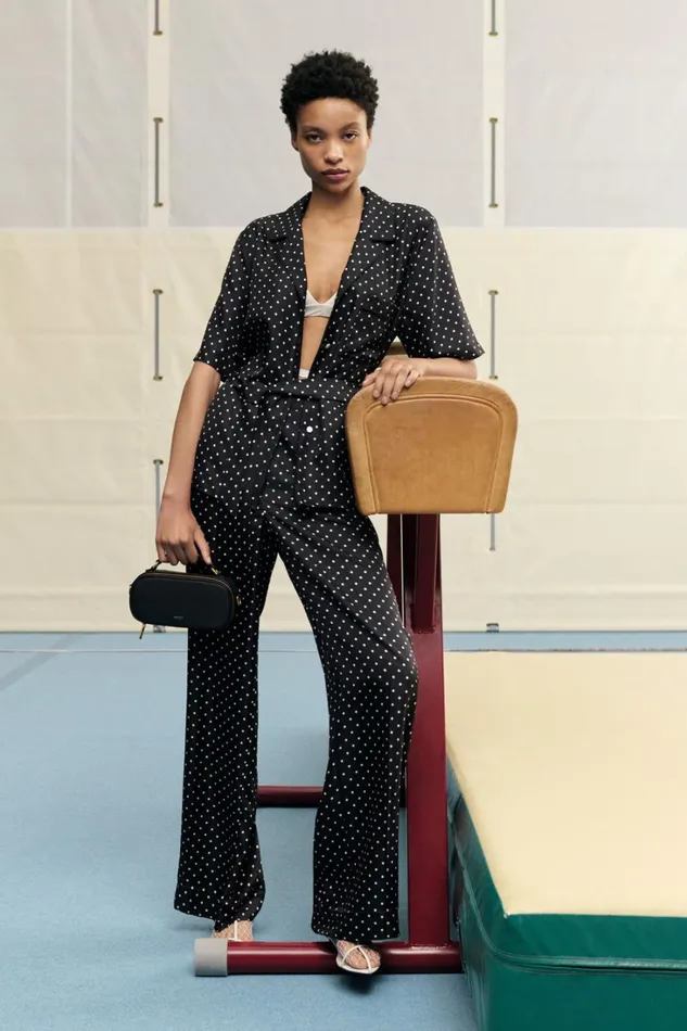 Oroton Spot Print Pj Pant Blackcream Women Pants Oroton Spot Print Pj Pant Blackcream Women Pants
