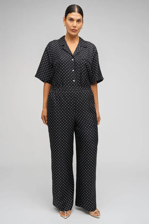 Oroton Spot Print Pj Pant Blackcream Women Pants Oroton Spot Print Pj Pant Blackcream Women Pants