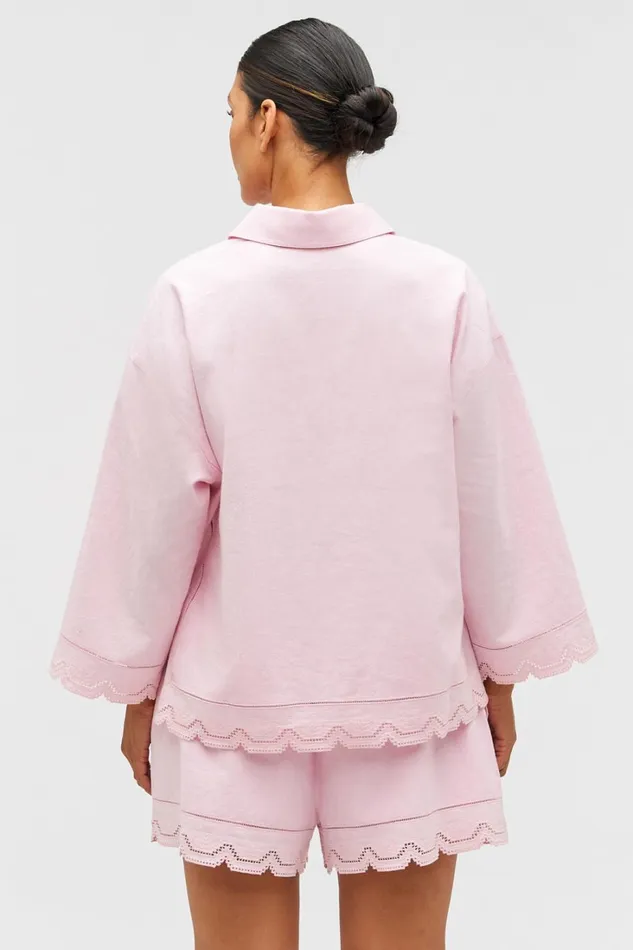 Oroton Table Cloth Lace Short Ballet Pink Women Shorts Oroton Table Cloth Lace Short Ballet Pink Women Shorts