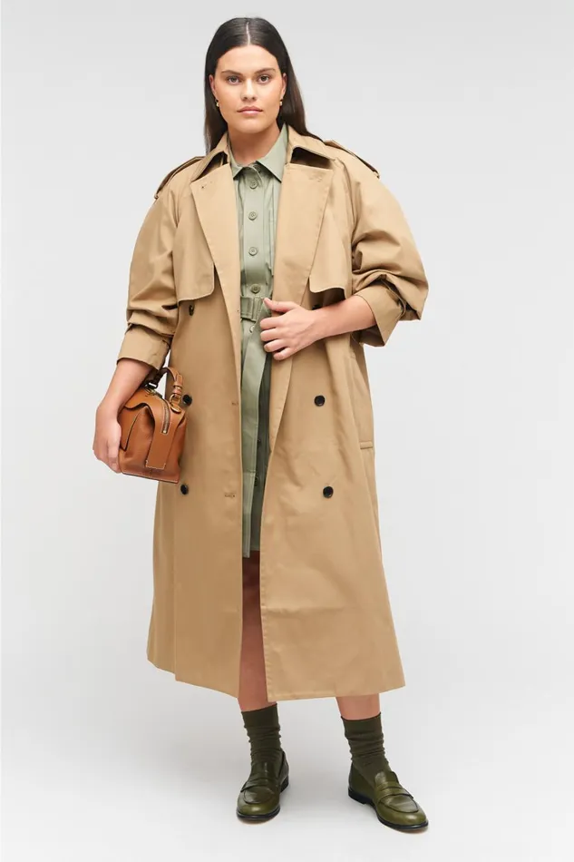 Oroton Trench Dark Camel Women Jackets and Outerwear Oroton Trench Dark Camel Women Jackets and Outerwear