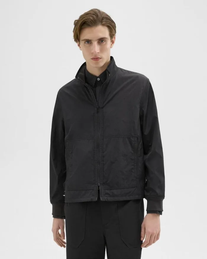Outerwear Men Theory Blouson ZipUp Jacket Black