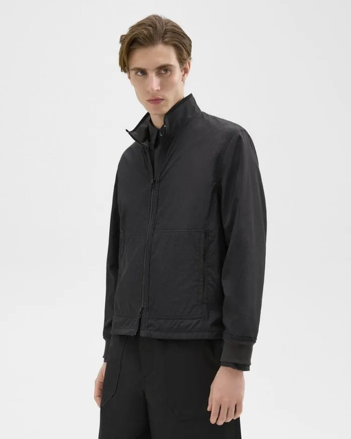 Outerwear Men Theory Blouson ZipUp Jacket Black
