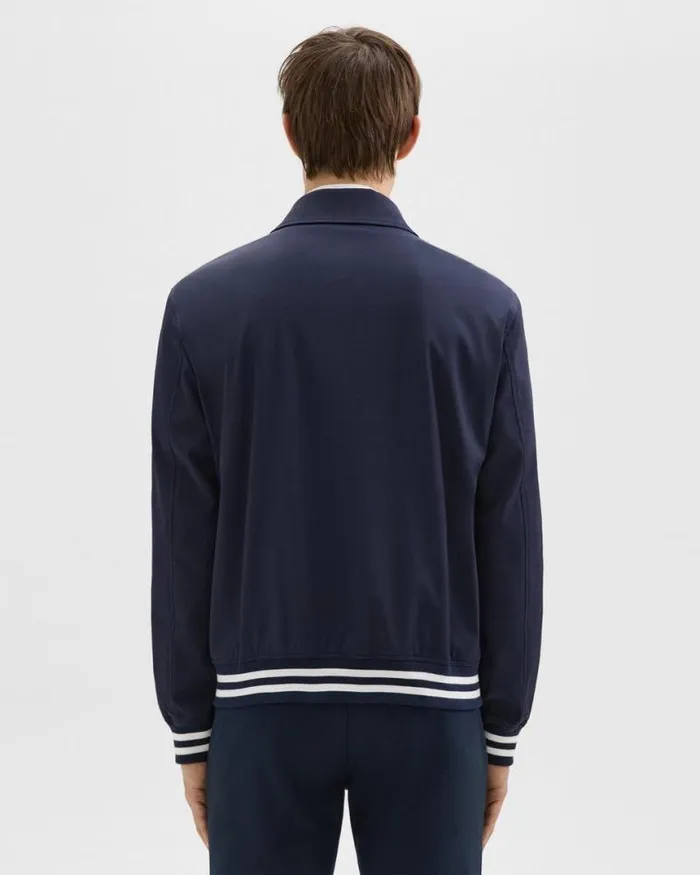 Outerwear Men Theory Varsity Jacket In Neoteric Navy Outerwear Men Theory Varsity Jacket In Neoteric Navy