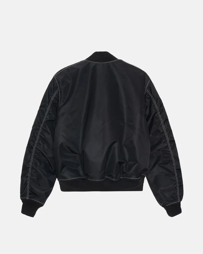 Outerwear MenWomen Stussy BUILT REVERSIBLE BOMBER JACKET Black
