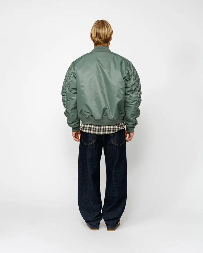 Outerwear MenWomen Stussy BUILT REVERSIBLE BOMBER JACKET Green