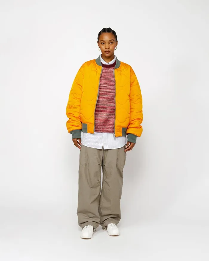Outerwear MenWomen Stussy BUILT REVERSIBLE BOMBER JACKET Green