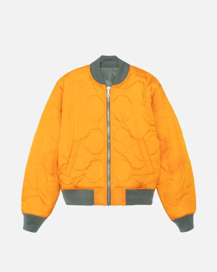Outerwear MenWomen Stussy BUILT REVERSIBLE BOMBER JACKET Green