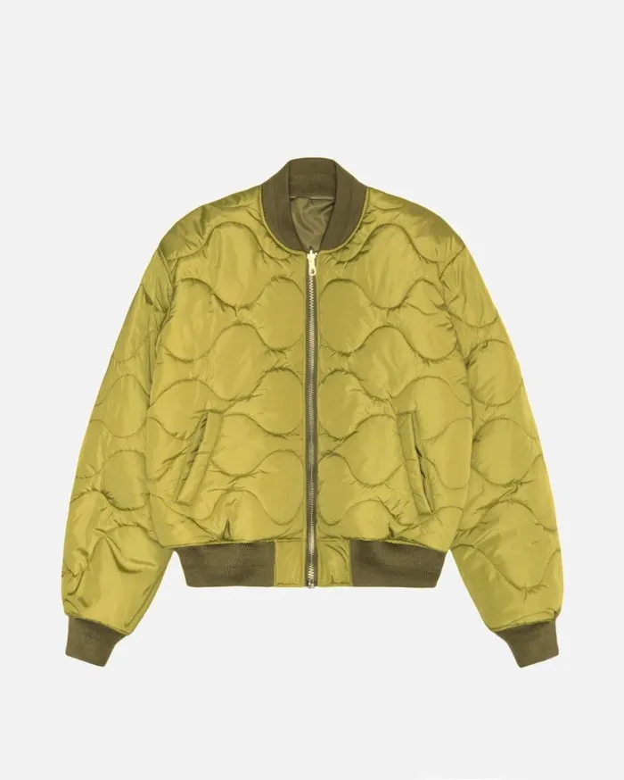 Outerwear MenWomen Stussy BUILT REVERSIBLE BOMBER JACKET Olive