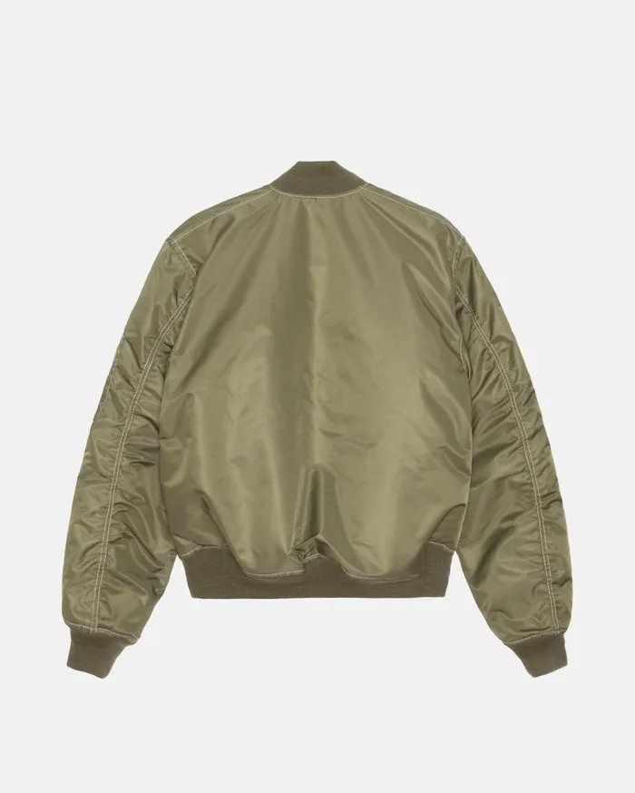 Outerwear MenWomen Stussy BUILT REVERSIBLE BOMBER JACKET Olive