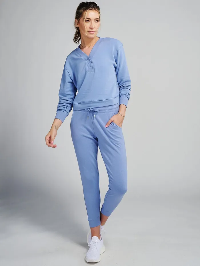 Pants Joggers Women Tasc Performance Varsity Brushed Lightweight Jogger