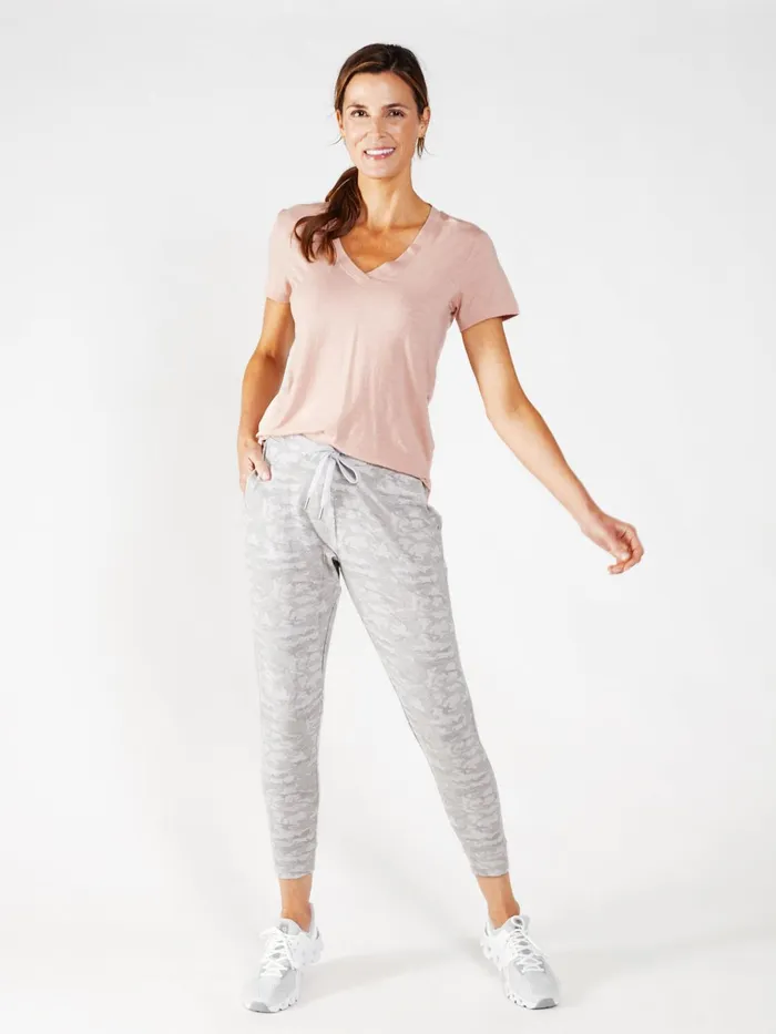 Pants Joggers Women Tasc Performance Varsity Brushed Lightweight Jogger