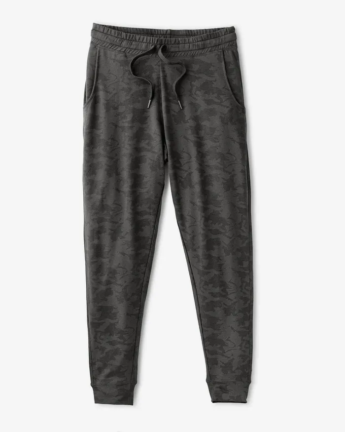 Pants Joggers Women Tasc Performance Varsity Brushed Lightweight Jogger
