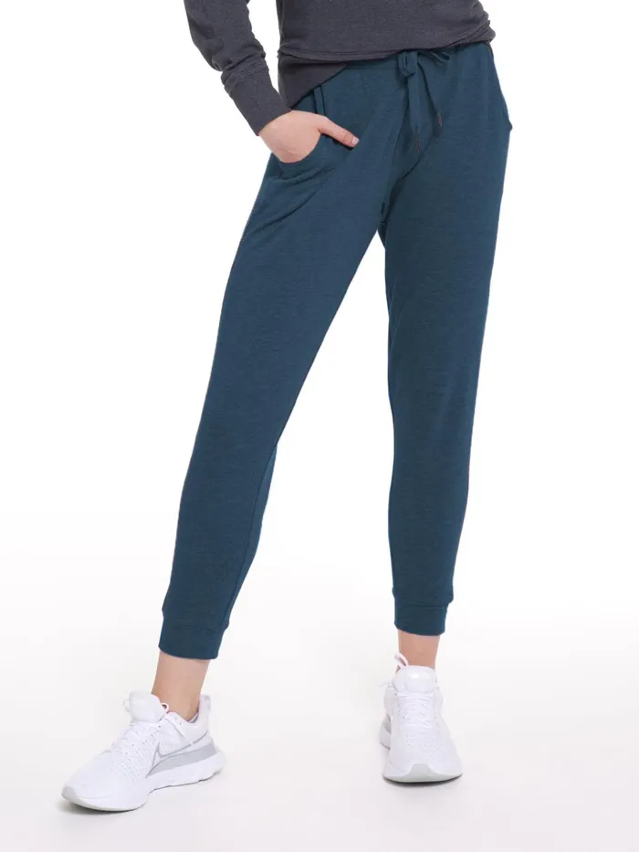Pants Joggers Women Tasc Performance Varsity Brushed Lightweight Jogger