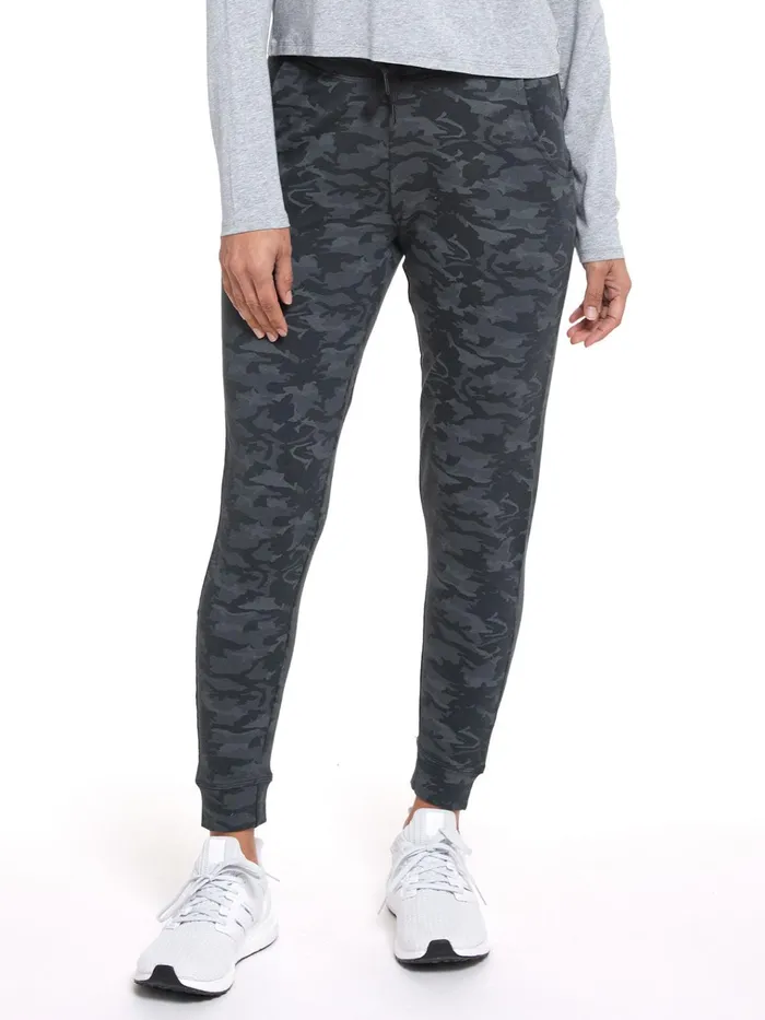 Pants Joggers Women Tasc Performance Varsity Brushed Lightweight Jogger