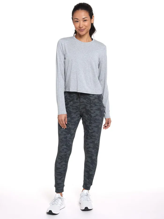 Pants Joggers Women Tasc Performance Varsity Brushed Lightweight Jogger
