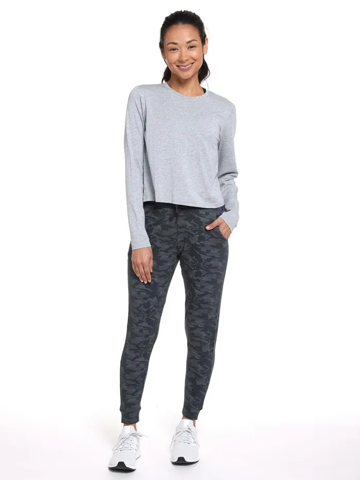Pants Joggers Women Tasc Performance Varsity Brushed Lightweight Jogger