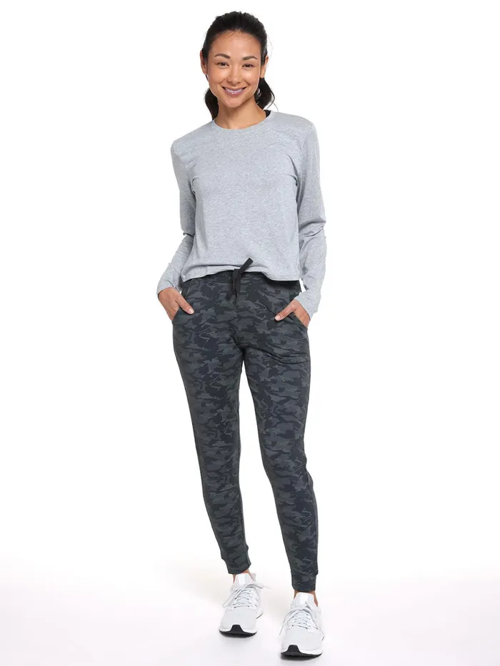 Pants Joggers Women Tasc Performance Varsity Brushed Lightweight Jogger