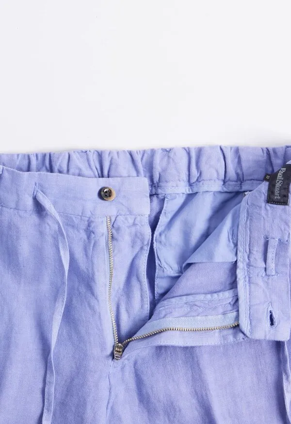 Pants Linen Drawstring Trouser Light Blue Paulstuart Mens Pants Linen Drawstring Trouser Light Blue Paulstuart Mens