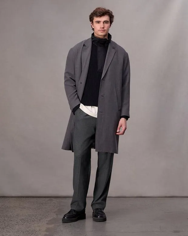 Pants Men Rag and Bone Bradford Flannel Pant Heather Grey