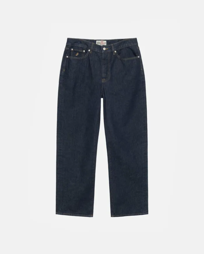 Pants MenWomen Stussy NEW CLASSIC JEAN DENIM Rinsed Indigo Pants MenWomen Stussy NEW CLASSIC JEAN DENIM Rinsed Indigo