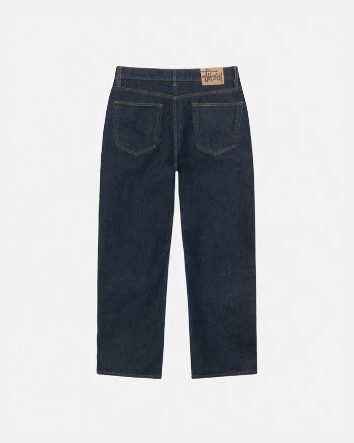 Pants MenWomen Stussy NEW CLASSIC JEAN DENIM Rinsed Indigo Pants MenWomen Stussy NEW CLASSIC JEAN DENIM Rinsed Indigo