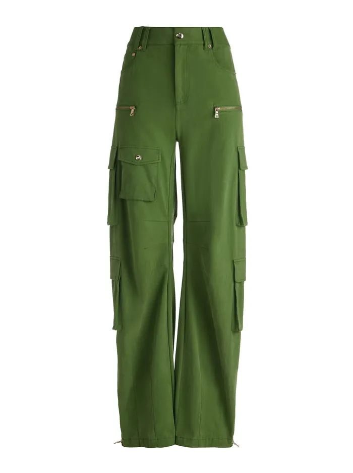 Pants Women Alice Olivia Akers Oversized Cargo Pant Avocado