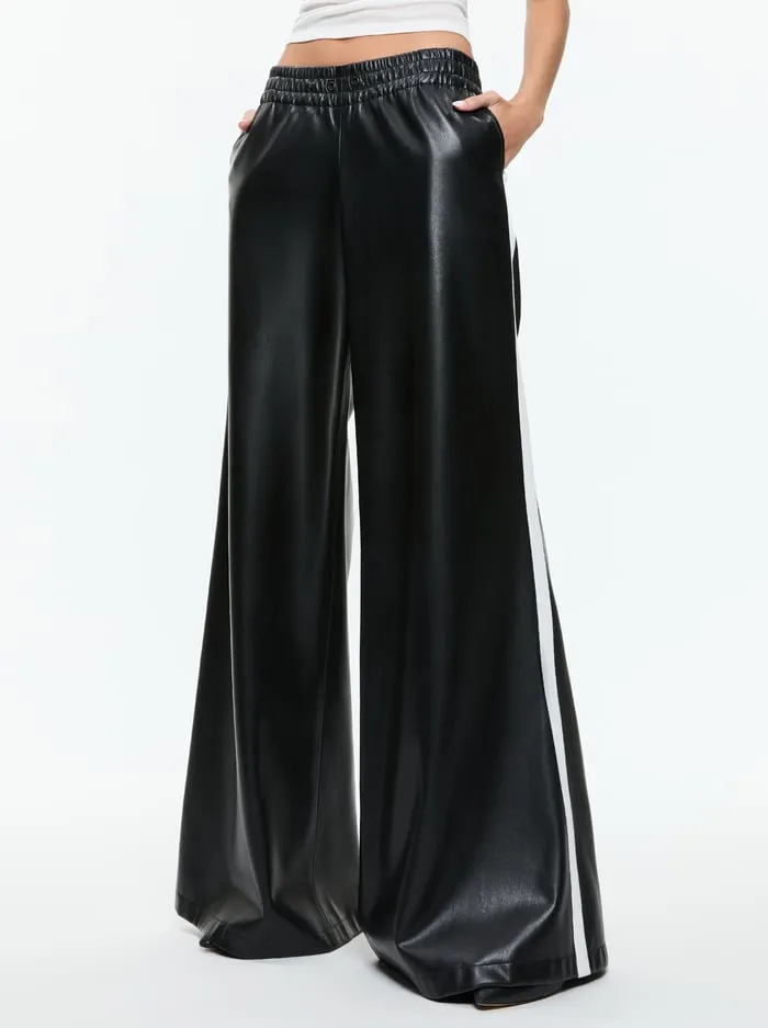Pants Women Alice Olivia Elba Vegan Pant Black