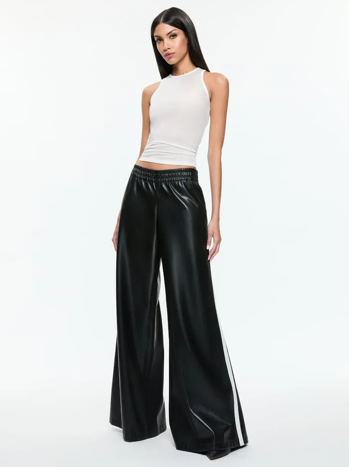 Pants Women Alice Olivia Elba Vegan Pant Black
