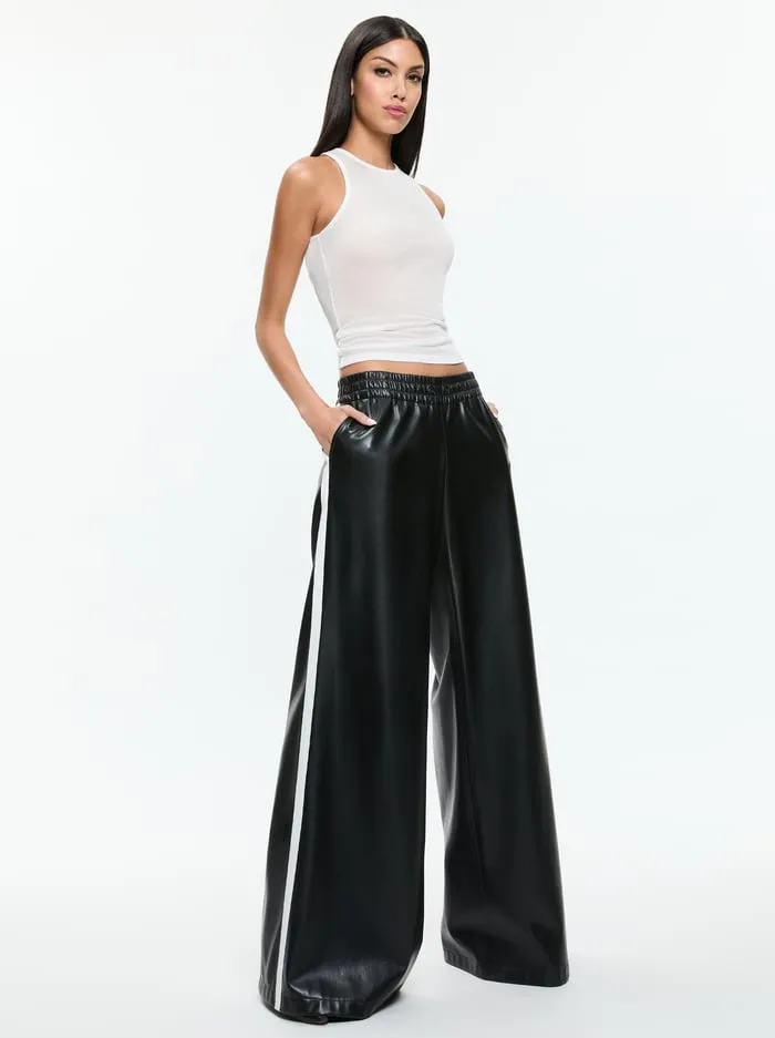 Pants Women Alice Olivia Elba Vegan Pant Black