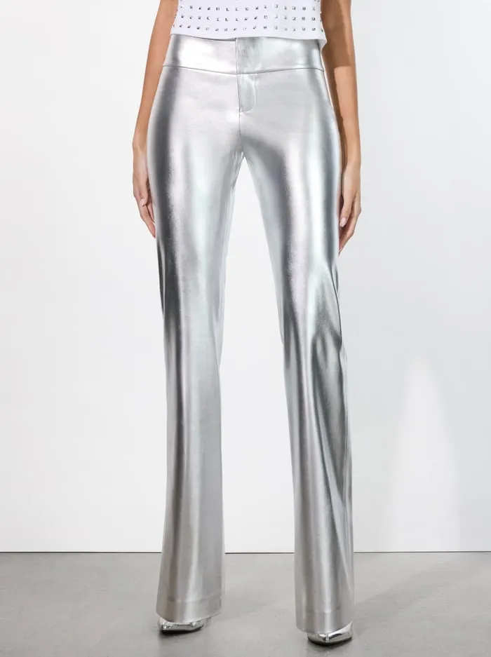 Pants Women Alice Olivia Olivia Vegan Pant Silver