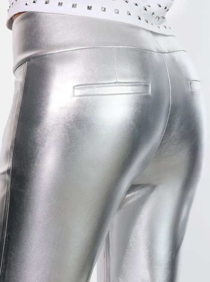 Pants Women Alice Olivia Olivia Vegan Pant Silver