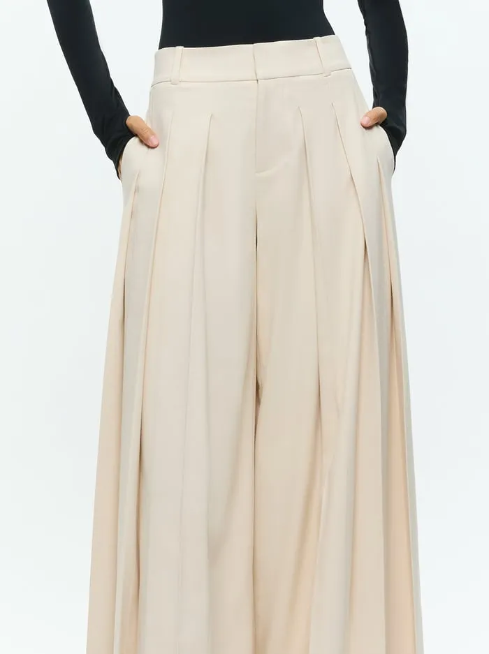 Pants Women Alice Olivia Simon Trouser Solid Oatmeal