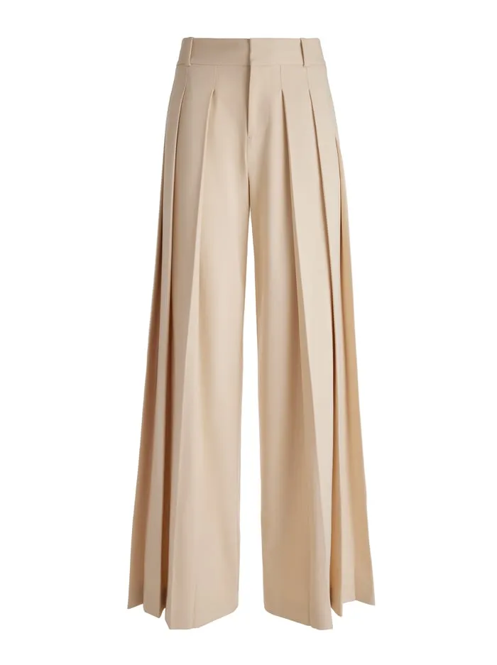 Pants Women Alice Olivia Simon Trouser Solid Oatmeal