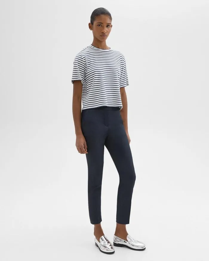Pants Women Theory Treeca PullOn Pant In Good Linen Concord
