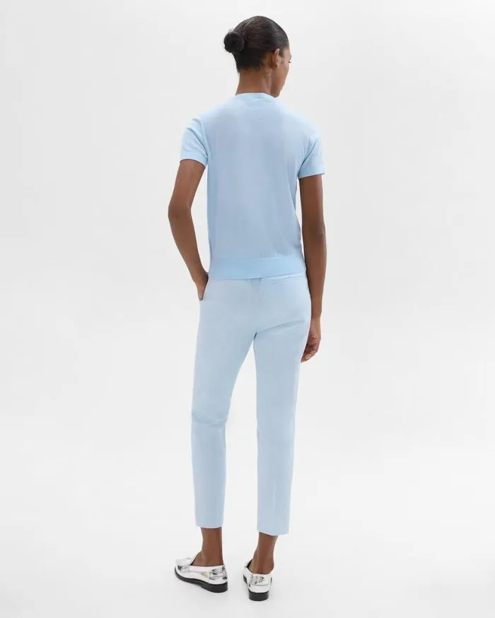 Pants Women Theory Treeca PullOn Pant In Good Linen Skylight