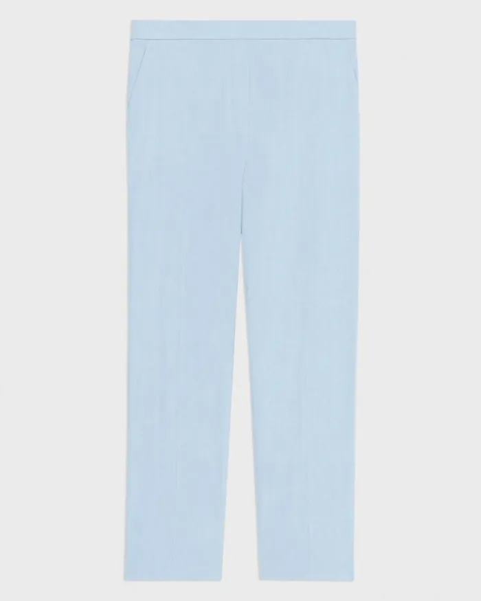 Pants Women Theory Treeca PullOn Pant In Good Linen Skylight